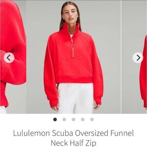 Lululemon Scuba Oversized Funnel-Neck Half Zip